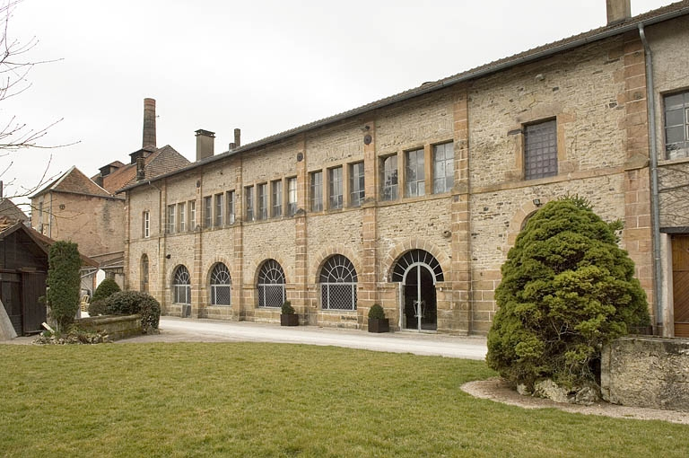 Façade est de l'ancien atelier de taillerie. © Jérôme Mongreville / Région Bourgogne-Franche-Comté, Inventaire du patrimoine - 2009