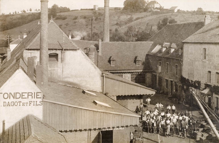 Vue d'ensemble de l'usine Dagot et Fils. © Jérôme  Mongreville (reproduction) / Région Bourgogne-Franche-Comté, Inventaire du patrimoine - 2009
