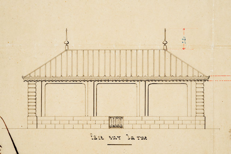 [Détail du plan général]. Face sur la rue. © Jérôme Mongreville / Région Bourgogne-Franche-Comté, Inventaire du patrimoine - 2010