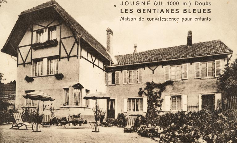 Jougne (alt. 1000 m.) Doubs. Les Gentianes Bleues. Maison de convalescence pour enfants. © Jérôme  Mongreville (reproduction) / Région Bourgogne-Franche-Comté, Inventaire du patrimoine - 2010