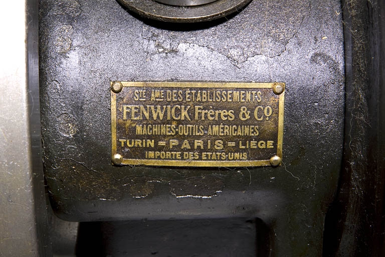 Plaque de la société Fenwick. © Yves Sancey / Région Bourgogne-Franche-Comté, Inventaire du patrimoine - 2010