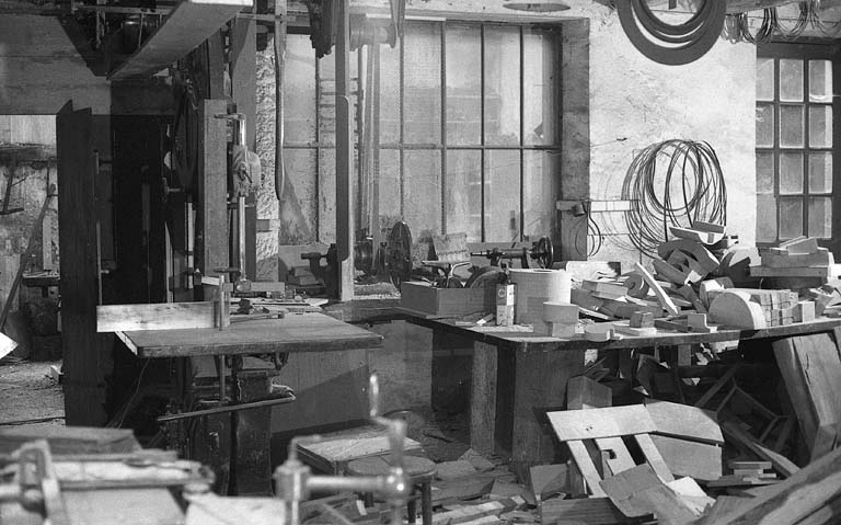 Vue partielle de l'atelier de menuiserie. © Rémi Hamelin / Région Bourgogne-Franche-Comté, Inventaire du patrimoine - 2010