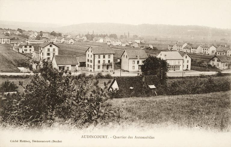 Audincourt. Quartier des automobiles. © Jérôme  Mongreville (reproduction) / Région Bourgogne-Franche-Comté, Inventaire du patrimoine - 2011