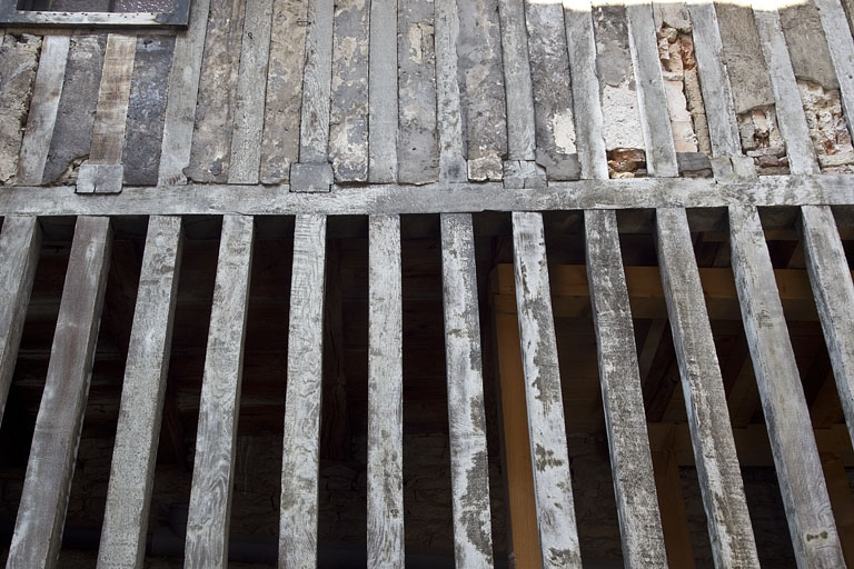 Bûcher : détail des pans de bois. © Yves Sancey / Région Bourgogne-Franche-Comté, Inventaire du patrimoine - 2011