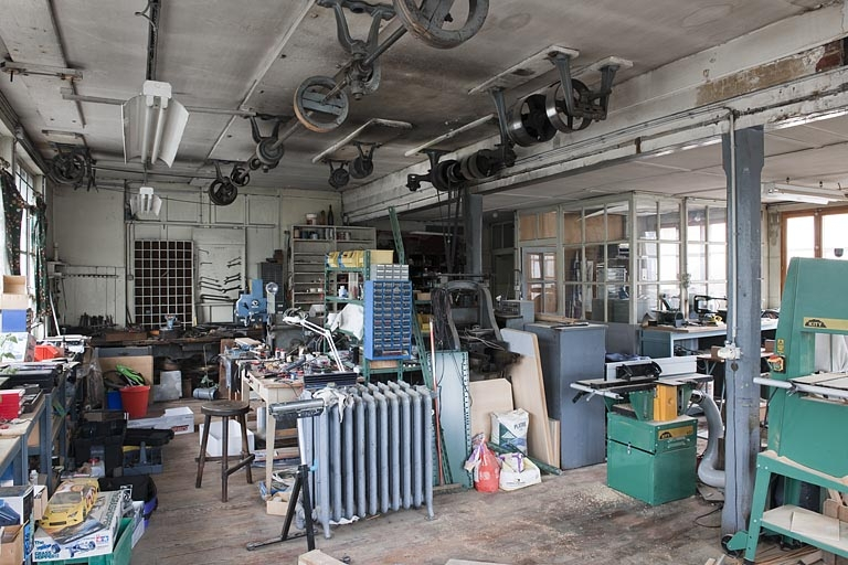 Vue intérieure de l'atelier. © Jérôme Mongreville / Région Bourgogne-Franche-Comté, Inventaire du patrimoine - 2011