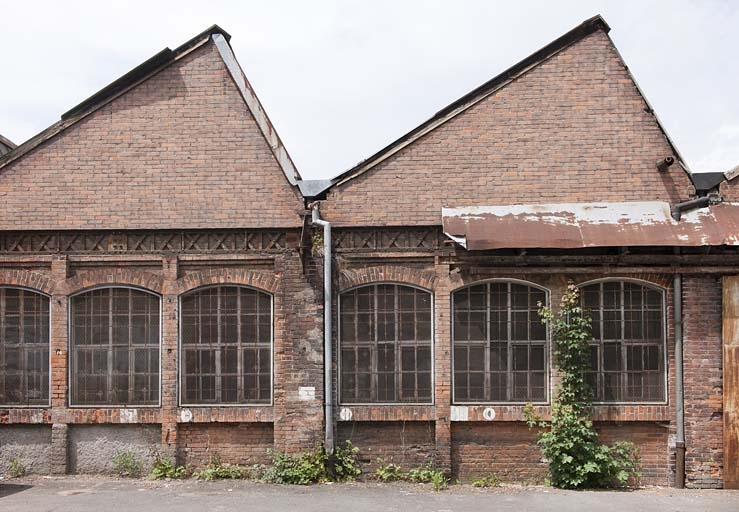 Atelier de fabrication. Pignons de sheds. © Jérôme Mongreville / Région Bourgogne-Franche-Comté, Inventaire du patrimoine - 2011