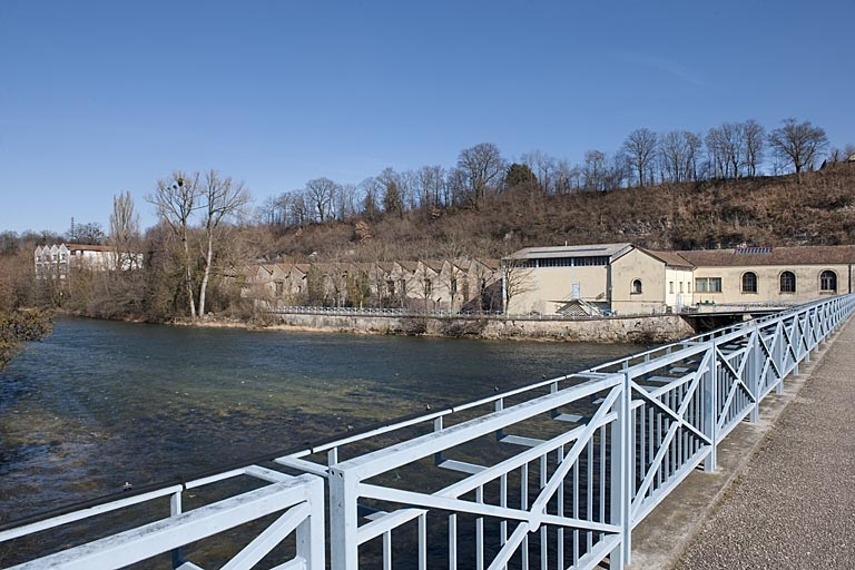 Partie nord du site vue depuis le pont. © Jérôme Mongreville / Région Bourgogne-Franche-Comté, Inventaire du patrimoine - 2012