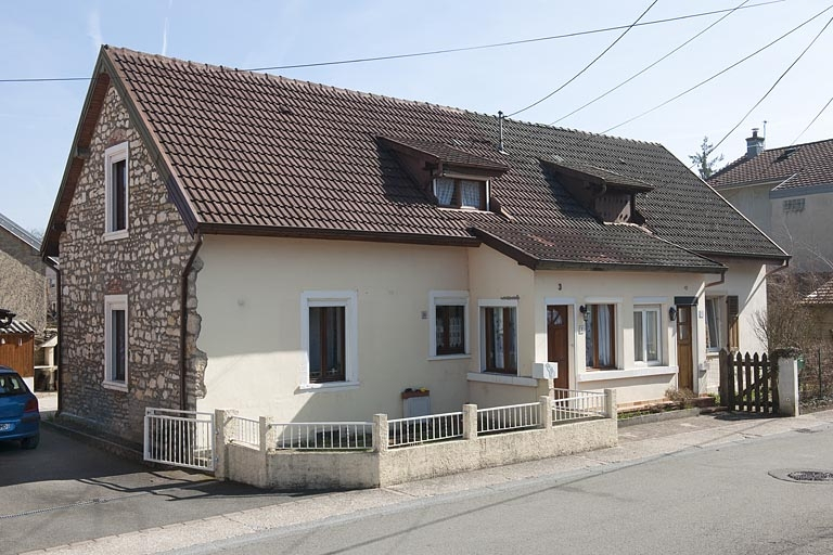 Maison jumelée. © Jérôme Mongreville / Région Bourgogne-Franche-Comté, Inventaire du patrimoine - 2012