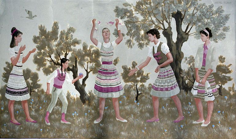 Panneau à gauche de l'entrée des filles. © Yves Sancey / Région Bourgogne-Franche-Comté, Inventaire du patrimoine - 2012