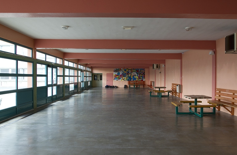 Préau : intérieur. © Yves Sancey / Région Bourgogne-Franche-Comté, Inventaire du patrimoine - 2012