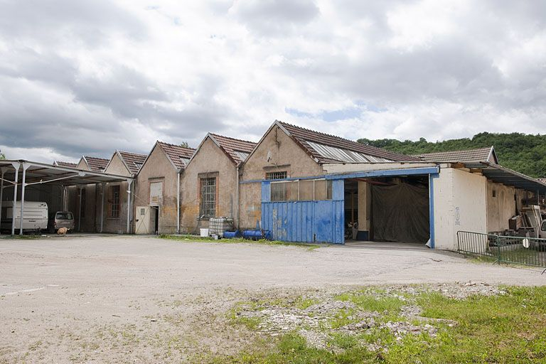 Pignons est des ateliers d'emboutissage et de décolletage. © Jérôme Mongreville / Région Bourgogne-Franche-Comté, Inventaire du patrimoine - 2012