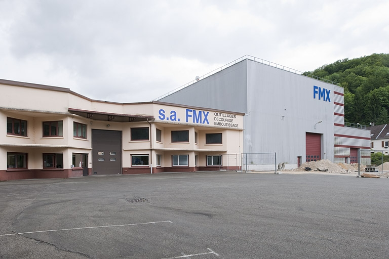 Façade nord des ateliers de fabrication. © Jérôme Mongreville / Région Bourgogne-Franche-Comté, Inventaire du patrimoine - 2012