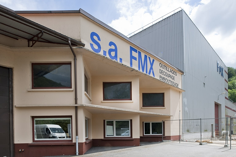 Façade nord : le nouvel atelier des presses. © Jérôme Mongreville / Région Bourgogne-Franche-Comté, Inventaire du patrimoine - 2012