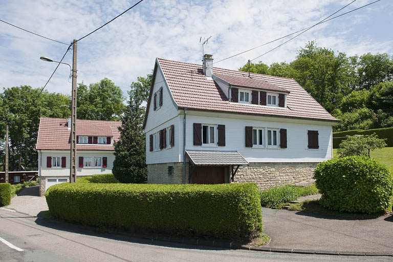 Maisons individuelles rue Raoul Delattre. © Jérôme Mongreville / Région Bourgogne-Franche-Comté, Inventaire du patrimoine - 2012
