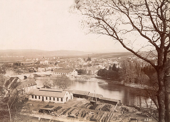 Vue d'ensemble de l'usine des Boillots depuis l'ouest. © Raphaël  Favereaux (reproduction) / Région Bourgogne-Franche-Comté, Inventaire du patrimoine - 2012