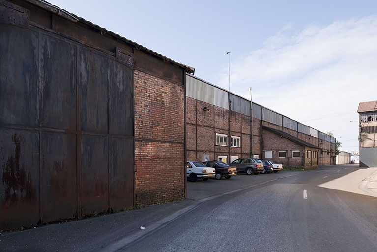 Façade nord de l'atelier de laminage. © Jérôme Mongreville / Région Bourgogne-Franche-Comté, Inventaire du patrimoine - 2012