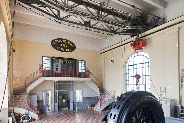 Extrémité nord-ouest de la centrale. © Jérôme Mongreville / Région Bourgogne-Franche-Comté, Inventaire du patrimoine - 2012 Extrémité nord-ouest de la centrale. © Jérôme Mongreville / Région Bourgogne-Franche-Comté, Inventaire du patrimoine - 2012