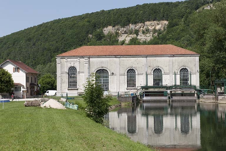 Façade sud de la centrale. © Jérôme Mongreville / Région Bourgogne-Franche-Comté, Inventaire du patrimoine - 2012