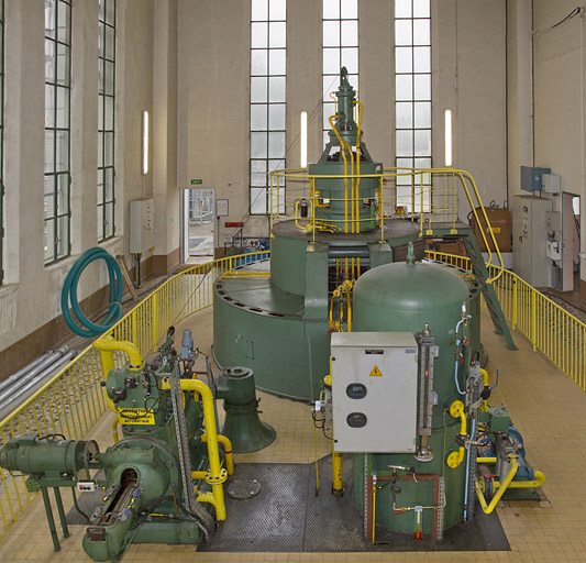 Groupe turbo-alternateur n°1. © Yves Sancey / Région Bourgogne-Franche-Comté, Inventaire du patrimoine - 2012