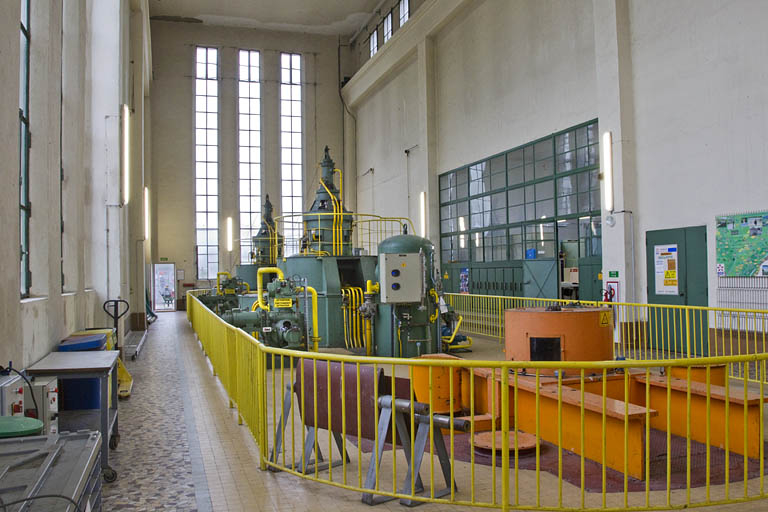 Les groupes turbo-alternateurs. © Yves Sancey / Région Bourgogne-Franche-Comté, Inventaire du patrimoine - 2012