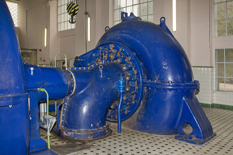 Groupe n° 1 : bâche de la turbine. © Yves Sancey / Région Bourgogne-Franche-Comté, Inventaire du patrimoine - 2012
