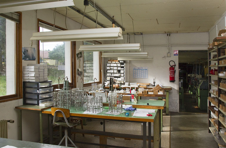 Atelier de 1984-1985 : intérieur côté pré. © Yves Sancey / Région Bourgogne-Franche-Comté, Inventaire du patrimoine - 2012