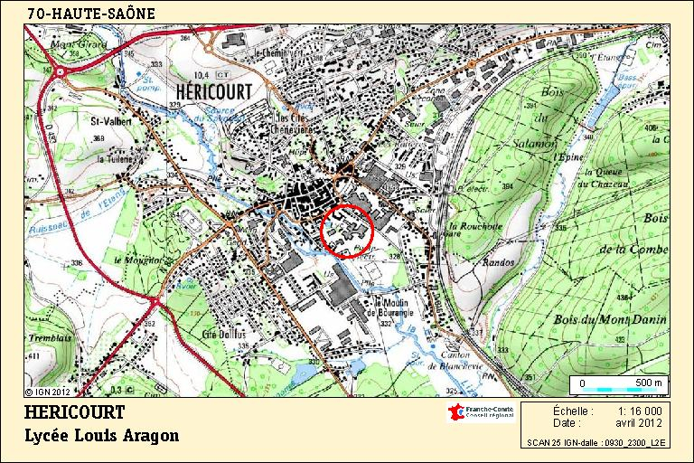 lycée © André Céréza / Région Bourgogne-Franche-Comté, Inventaire du patrimoine - 2012