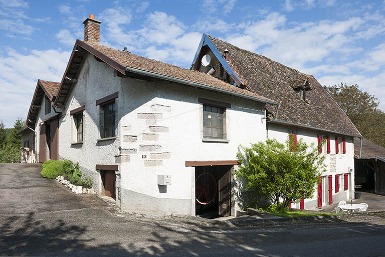 L'atelier de scierie et le moulin. © Jérôme Mongreville / Région Bourgogne-Franche-Comté, Inventaire du patrimoine - 2013