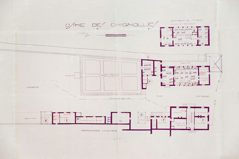 S[ocié]té A[nony]me d’Études et de Constructions Industrielles et Mécaniques, Damprichard (Doubs). Usine des chignoles, [1927] © Jérôme Mongreville / Région Bourgogne-Franche-Comté, Inventaire du patrimoine - 2013