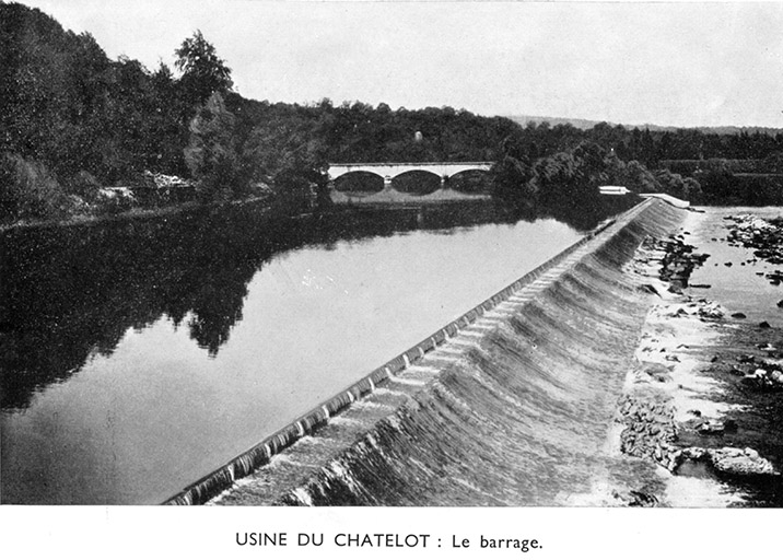 Centrale du Châtelot. Le barrage sur le Doubs. Photogr., s.n., s.d. [vers 1935]. © Laurent Poupard / Région Bourgogne-Franche-Comté, Inventaire du patrimoine - 2013