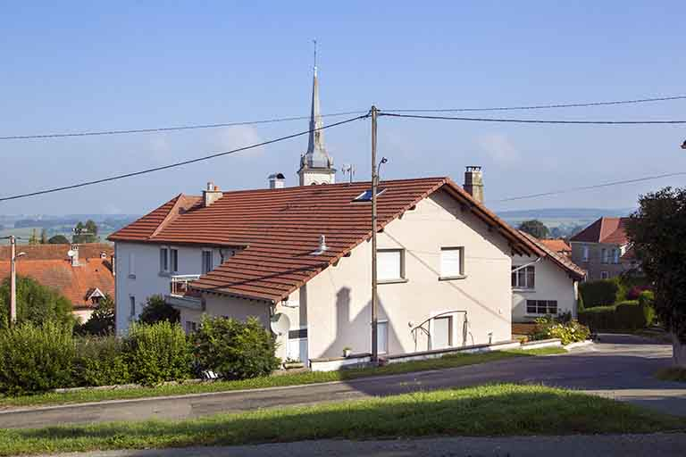 Façades postérieure et latérale droite. © Yves Sancey / Région Bourgogne-Franche-Comté, Inventaire du patrimoine - 2013
