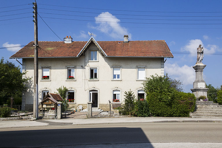 Maison au 14 Grande Rue : façade antérieure. © Yves Sancey / Région Bourgogne-Franche-Comté, Inventaire du patrimoine - 2013
