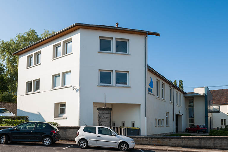 Pignon est du bâtiment d'administration et d'externat. © Jérôme Mongreville / Région Bourgogne-Franche-Comté, Inventaire du patrimoine - 2013