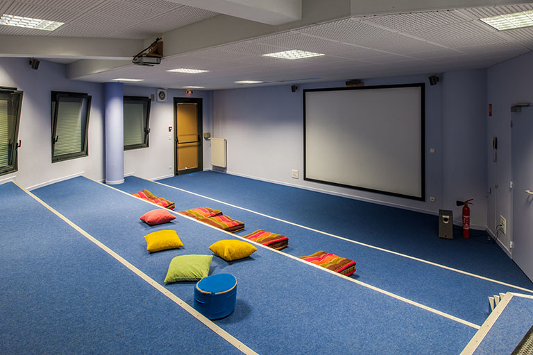 Salle de projection.  © Jérôme Mongreville / Région Bourgogne-Franche-Comté, Inventaire du patrimoine - 2013