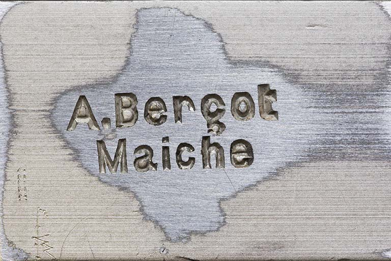 Marque de fabrique d'Adelin Berçot. © Yves Sancey / Région Bourgogne-Franche-Comté, Inventaire du patrimoine - 2013