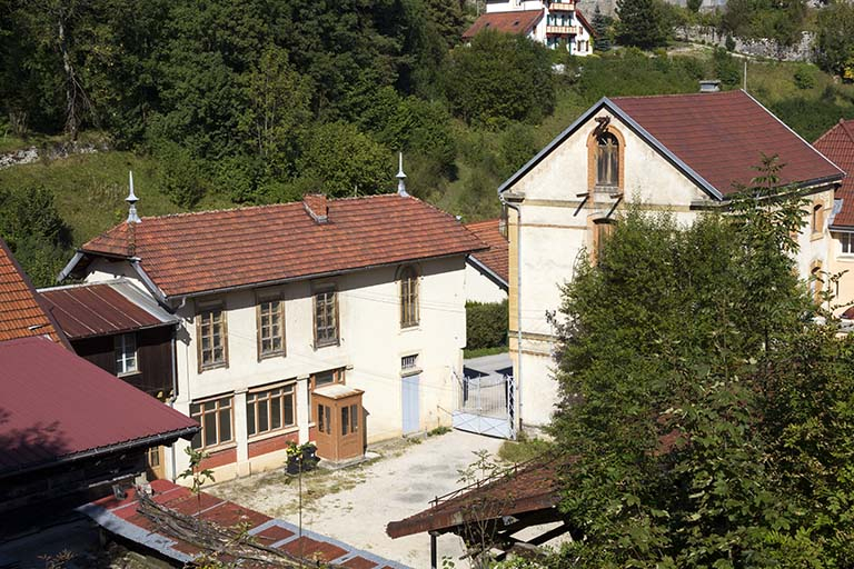 Bureau et laboratoire : façade sur cour. © Yves Sancey / Région Bourgogne-Franche-Comté, Inventaire du patrimoine - 2013