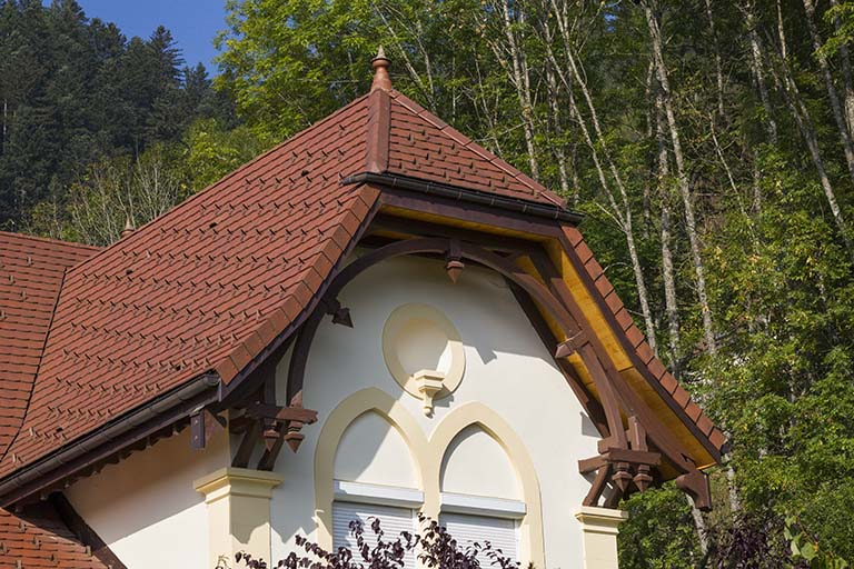 Logement patronal, façade occidentale : baies. © Yves Sancey / Région Bourgogne-Franche-Comté, Inventaire du patrimoine - 2013