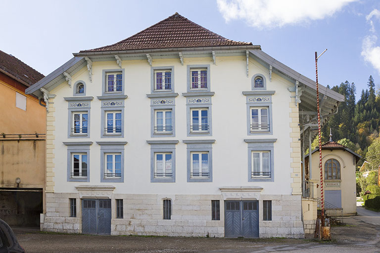 Premier atelier de fabrication : façade latérale gauche. © Yves Sancey / Région Bourgogne-Franche-Comté, Inventaire du patrimoine - 2013