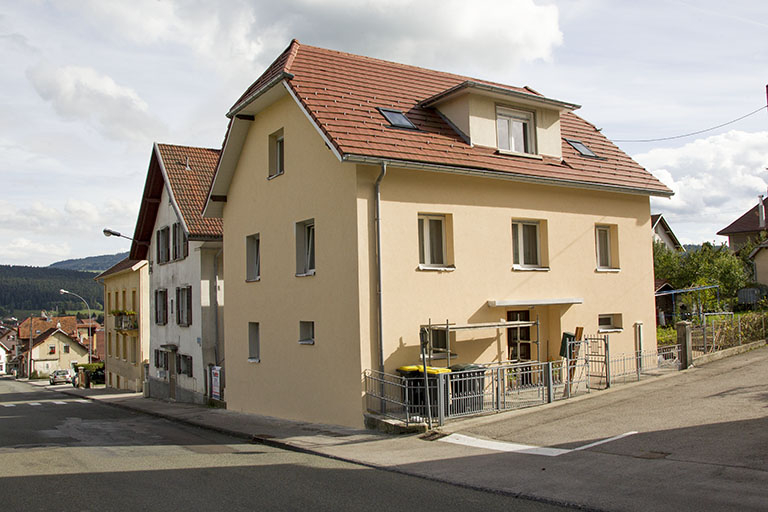 Façades antérieure et latérale gauche. © Yves Sancey / Région Bourgogne-Franche-Comté, Inventaire du patrimoine - 2013