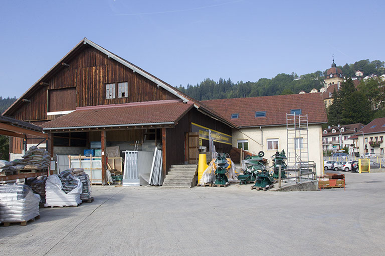 Bâtiments, vus de l'est. © Yves Sancey / Région Bourgogne-Franche-Comté, Inventaire du patrimoine - 2013