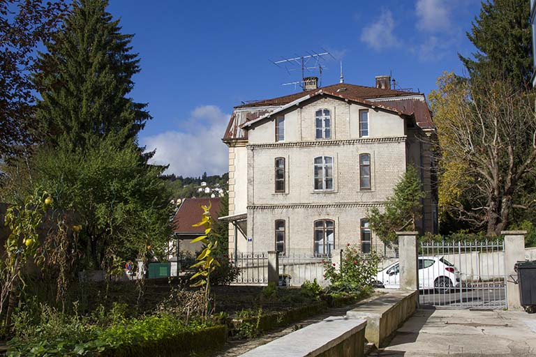 Logement patronal, vu de l'est. © Yves Sancey / Région Bourgogne-Franche-Comté, Inventaire du patrimoine - 2013