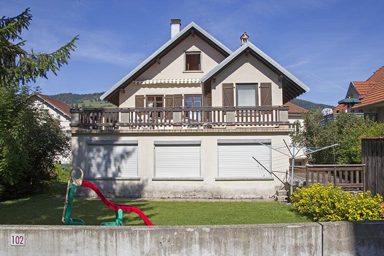 Façade postérieure. © Yves Sancey / Région Bourgogne-Franche-Comté, Inventaire du patrimoine - 2013
