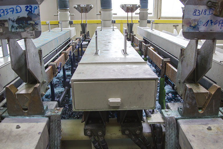 Site ancien : détail de la chaîne de chromage. © Yves Sancey / Région Bourgogne-Franche-Comté, Inventaire du patrimoine - 2013