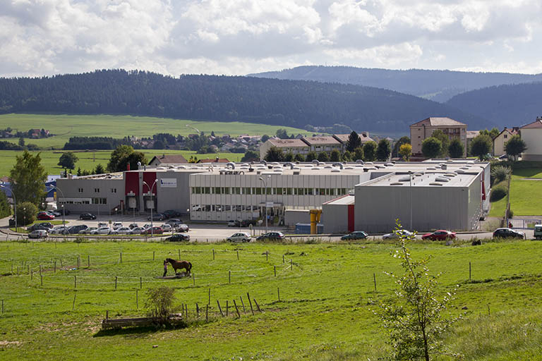 Fonderie et usine de pièces détachées en matière plastique Bourbon, à Morteau. © Yves Sancey / Région Bourgogne-Franche-Comté, Inventaire du patrimoine - 2013