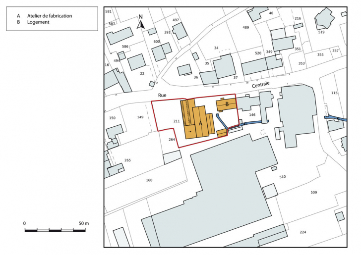 Plan-masse et de situation. © Mathias Papigny / Région Bourgogne-Franche-Comté, Inventaire du patrimoine - 2013