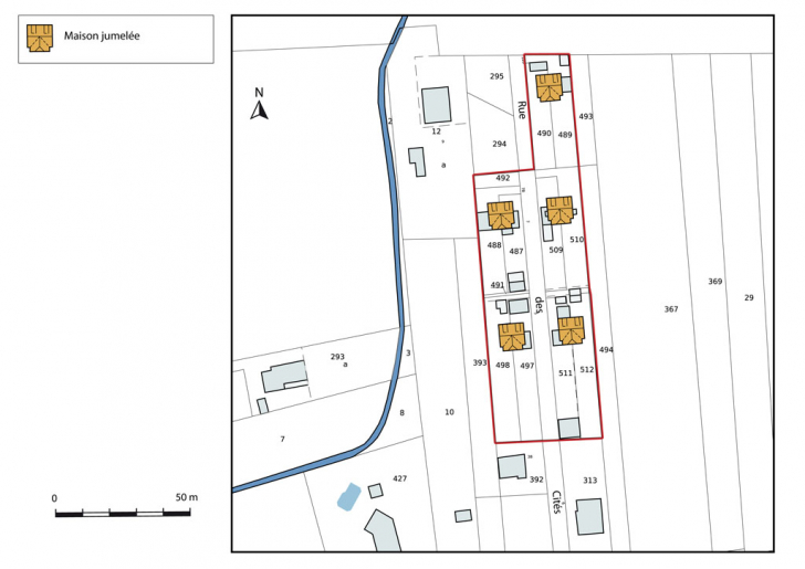 Plan-masse et de situation. © Mathias Papigny / Région Bourgogne-Franche-Comté, Inventaire du patrimoine - 2013