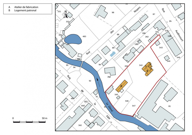 Plan-masse et de situation. © Mathias Papigny / Région Bourgogne-Franche-Comté, Inventaire du patrimoine - 2013 Plan-masse et de situation. © Mathias Papigny / Région Bourgogne-Franche-Comté, Inventaire du patrimoine - 2013