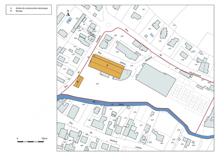 Plan-masse et de situation. © Mathias Papigny / Région Bourgogne-Franche-Comté, Inventaire du patrimoine - 2013