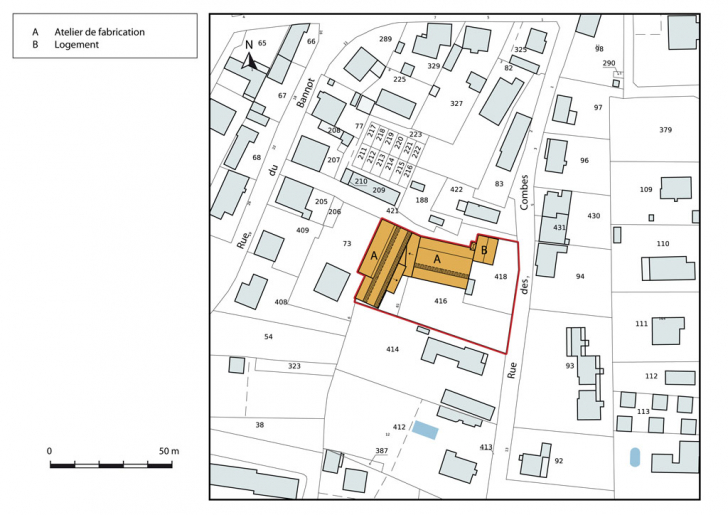 Plan-masse et de situation. © Mathias Papigny / Région Bourgogne-Franche-Comté, Inventaire du patrimoine - 2013