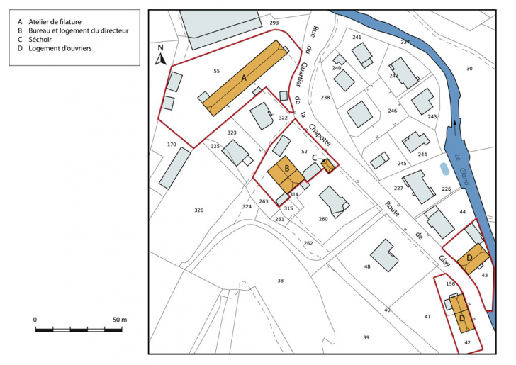 Plan-masse et de situation. © Mathias Papigny / Région Bourgogne-Franche-Comté, Inventaire du patrimoine - 2013